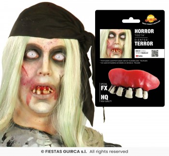 DIENTES ZOMBIE CON TERMOPLASTICA GUIRCA 2176