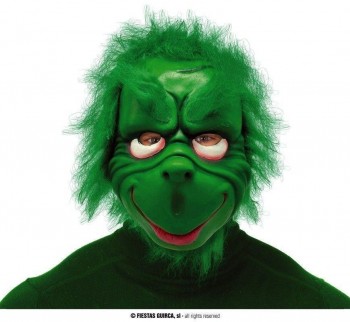 MASCARA DUENDE VERDE NAVIDAD GUIRCA 2968