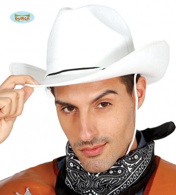 SOMBRERO VAQUERO BLANCO ADULTO GUIRCA 13521