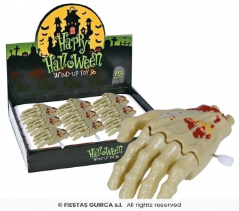 MANO HALLOWEEN CUERDA 9 CM GUIRCA 24654