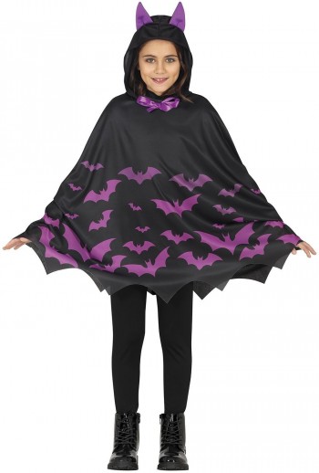 DISFRAZ PONCHO MURCIELAGOS INFANTIL 7-9 GUIRCA 78149