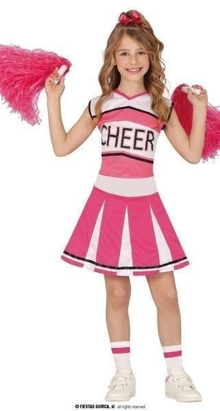DISFRAZ ANIMADORA CHEERLEADER ROSA INFANTIL GUIRCA 78547