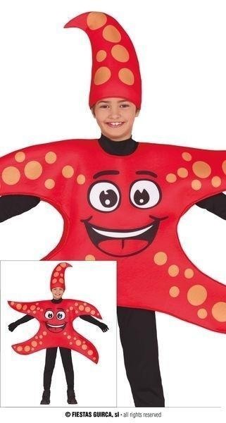 DISFRAZ ESTRELLA DE MAR ROJA INFANTIL GUIRCA 78558
