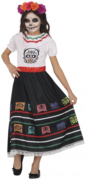 DISFRAZ CATRINA CALAVERA INFANTIL GUIRCA 78670