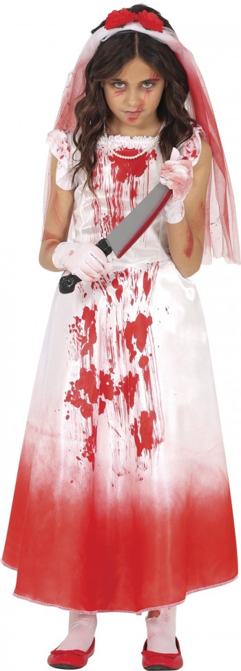 DISFRAZ NOVIA SANGRIENTA INFANTIL GUIRCA 78676