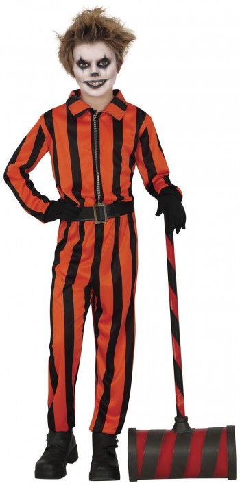 DISFRAZ PRISIONERO NARANJA NEGRO UNISEX INFANTIL GUIRCA 78695