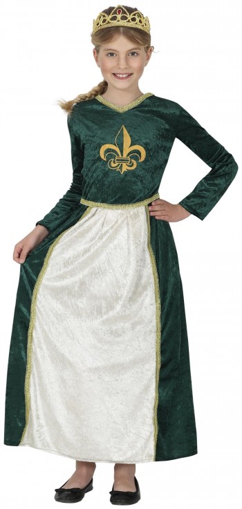 DISFRAZ MEDIEVAL FIONA VERDE INFANTIL GUIRCA 78751