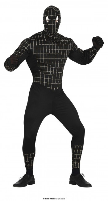 DISFRAZ SPIDERMAN NEGRO ADULTO GUIRCA 79620