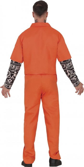 DISFRAZ PRESO NARANJA TATTOO ADULTO GUIRCA 79933