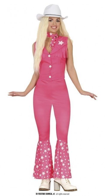 DISFRAZ VAQUERA ROSA BARBIE ADULTA GUIRCA 80347