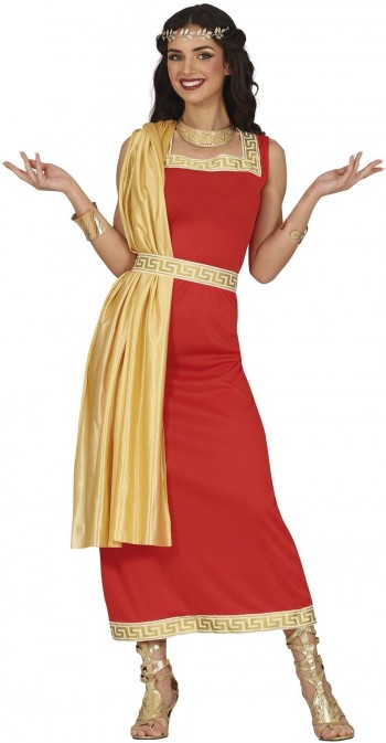 DISFRAZ ROMANA ROJO ADULTA  GUIRCA 86137