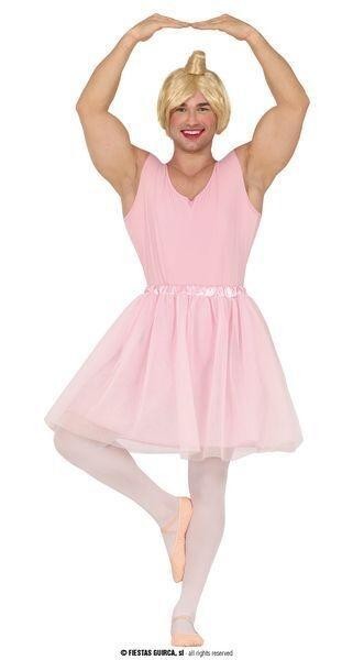 DISFRAZ BAILARINA ROSA BALLET HOMBRE ADULTO T-L GUIRCA 86147