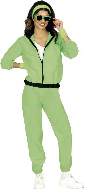 DISFRAZ CHANDAL MUJER NEON VERDE ADULTO GUIRCA 86190