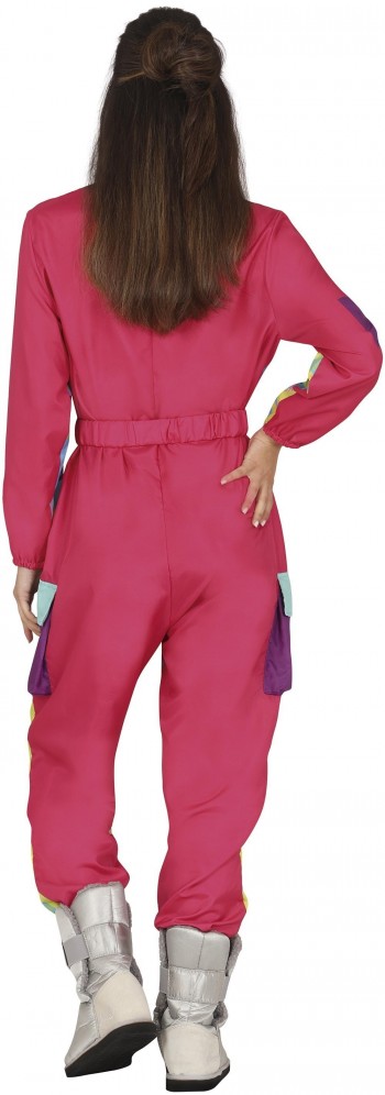 DISFRAZ ESQUIADORA  AÑOS 80 ROSA ADULTO MUJER GUIRCA 86243