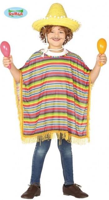 Z ONLINE DISFRAZ PONCHO MEJICANO INFAFNTIL GUIRCA 88503
