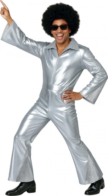 DISFRAZ DISCO PLATA HOMBRE ADULTO GUIRCA 89050