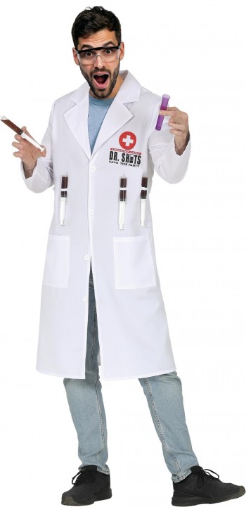 DISFRAZ BATA DE MEDICO CIENTIFICO ADULTO T-L GUIRCA 89052