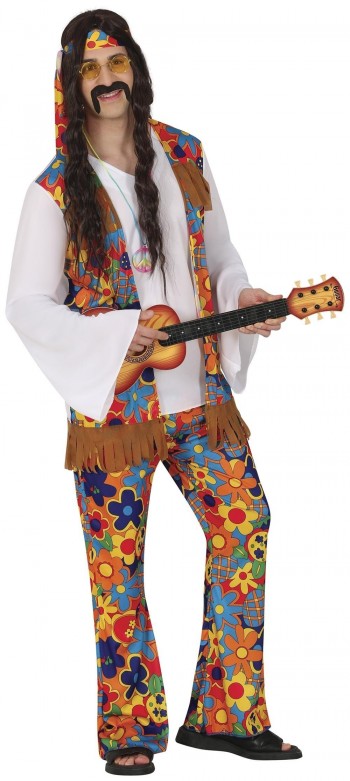 DISFRAZ HIPPIE FLOWER ADULTO HOMBRE GUIRCA 89063