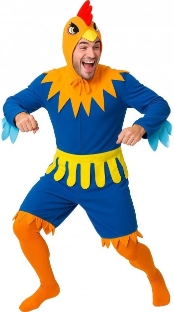 DISFRAZ GALLO AZUL ADULTO GUIRCA 89074