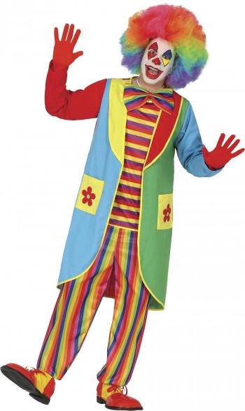 DISFRAZ PAYASO MICOLOR ADULTO GUIRCA 89080