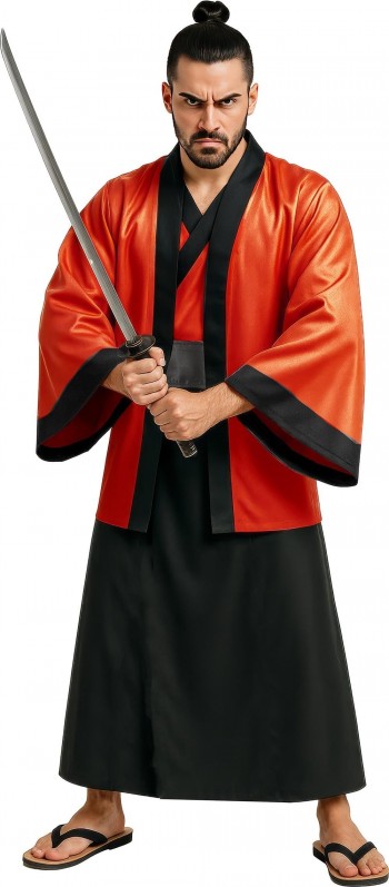 DISFRAZ KIMONO SAMURAI ADULTO GUIRCA 89087