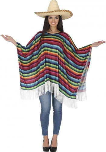 DISFRAZ PONCHO MEJICANO UNISEX ADULTO GUIRCA 89302