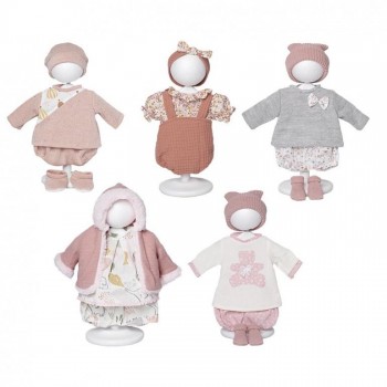 VESTIDO 42-46 CM ROSA TOYS 0199