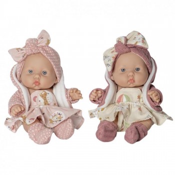 MUÑECO GORDITONIÑA 30 CM CON CHAQUETA ROSA TOYS 3015