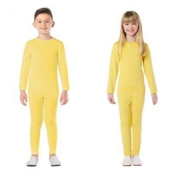 DISFRAZ MAILLOT INFANTIL AMARILLO 2 PIEZAS UNISEX SPANDEX K8093