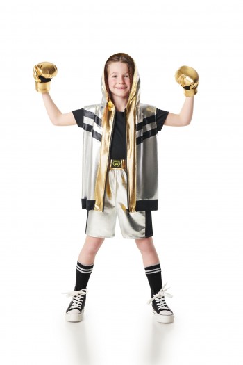 DISFRAZ BOXEADOR PLATEADO UNISEX INFANTIL K8243