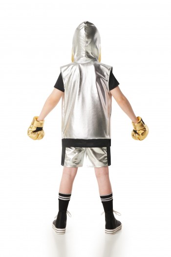 DISFRAZ BOXEADOR PLATEADO UNISEX INFANTIL K8243