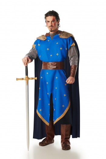 DISFRAZ CABALLERO MEDIEVAL AZUL ADULTO K8932