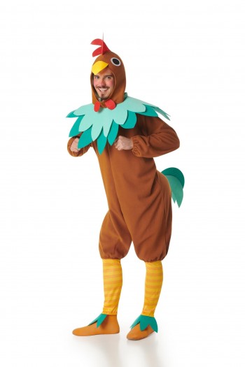 DISFRAZ GALLO MARRON ADULTO K9105