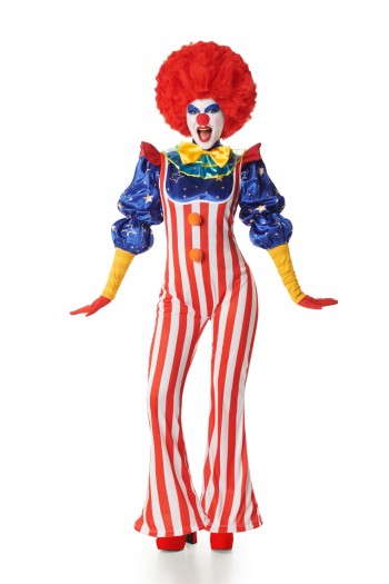 DISFRAZ PAYASO AMERICANO MUJER ADULTA K9334