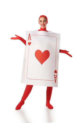 DISFRAZ CARTA POKER AS DE CORAZONES ADULTO T-ML K9352