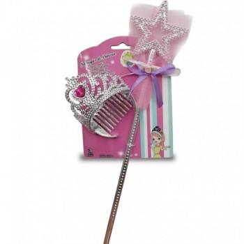 SET MAGICO DE PRINCESA VARITA CORONA TACHAN