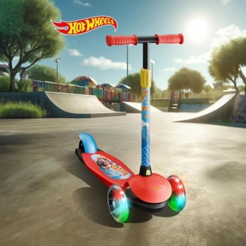 PATINETA 3 RUEDAS CON LUCEWS LED HOT WHEELS DEQUBE
