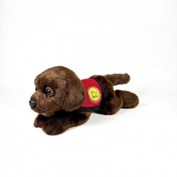 PELUCHE PERRO LABRADOR CHOCOLATE 21 CM BOCALAN