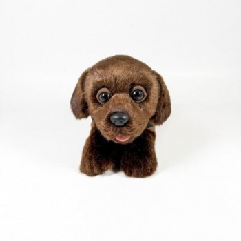 PELUCHE PERRO LABRADOR CHOCOLATE 21 CM BOCALAN
