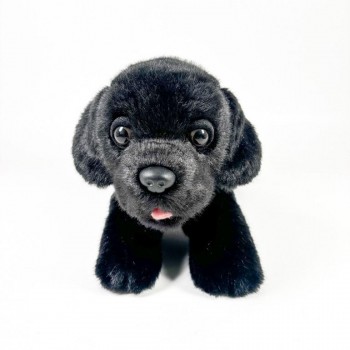 PELUCHE PERRO LABRADOR NEGRO 21 CM BOCALAN