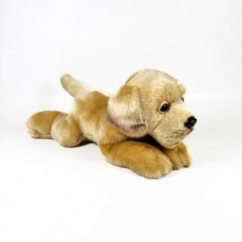 PELUCHE PERRO LABRADOR CANELA TUMBADO 25CM BOCALAN