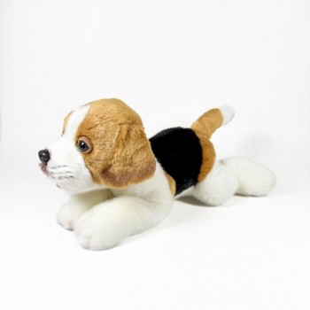 PELUCHE PERRO BEAGLE TUMBADO 25 CM BOCALAN