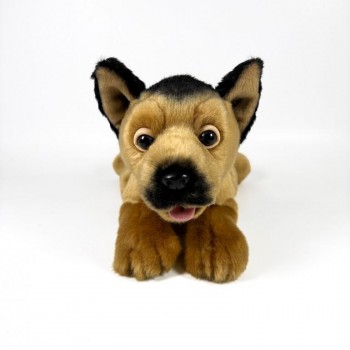 PELUCHE PERRO PASTOR ALEMAN TUMBADO 25 CM BOCALAN