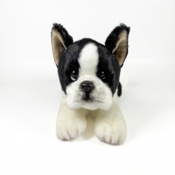 PELUCHE PERRO BOSTON TERRIER TUMBADO 25 CM BOCALAN