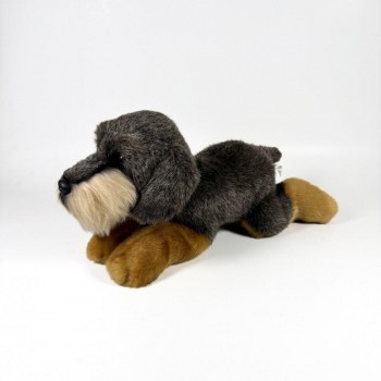 PELUCHE PERRO DACHSHUND TUMBADO 25 CM BOCALAN