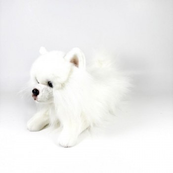 PELUCHE PERRO POMERANIA TUMBADO 25 CM BOCALAN