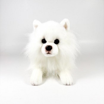 PELUCHE PERRO POMERANIA TUMBADO 25 CM BOCALAN